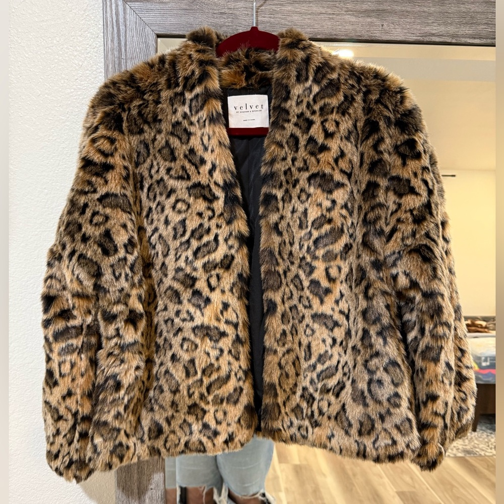 Velvet By Graham & Spencer Faux Fur Jacket